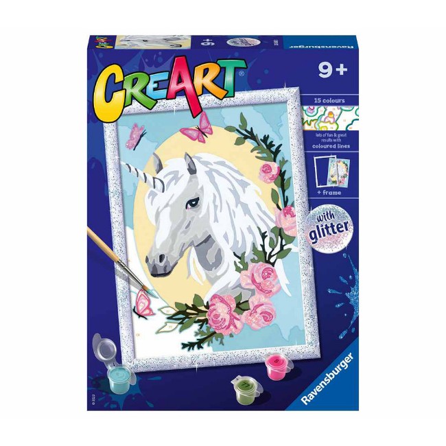 Ravensburger CreArt Serie D Classic Ritratto di Unicorno