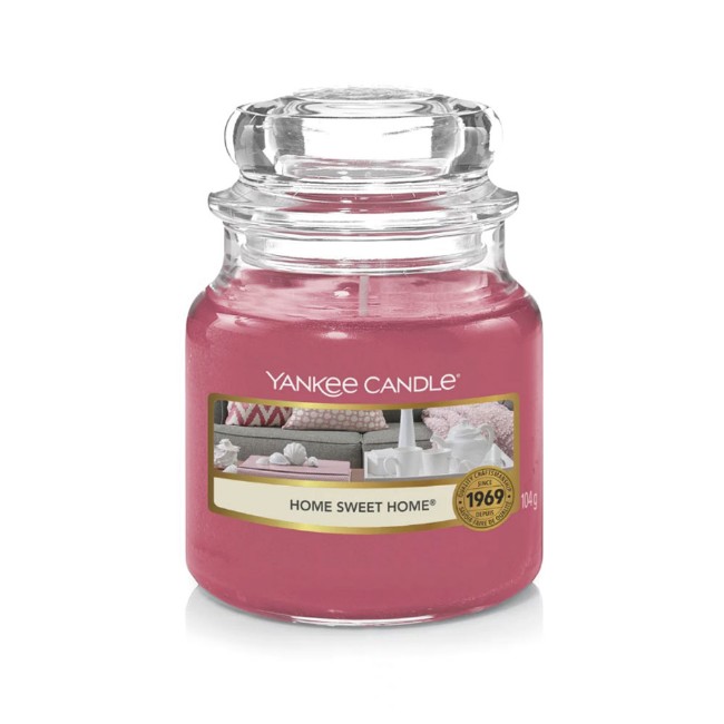 Yankee Candle Candela in Giara Piccola Home Sweet Home 30 Ore 