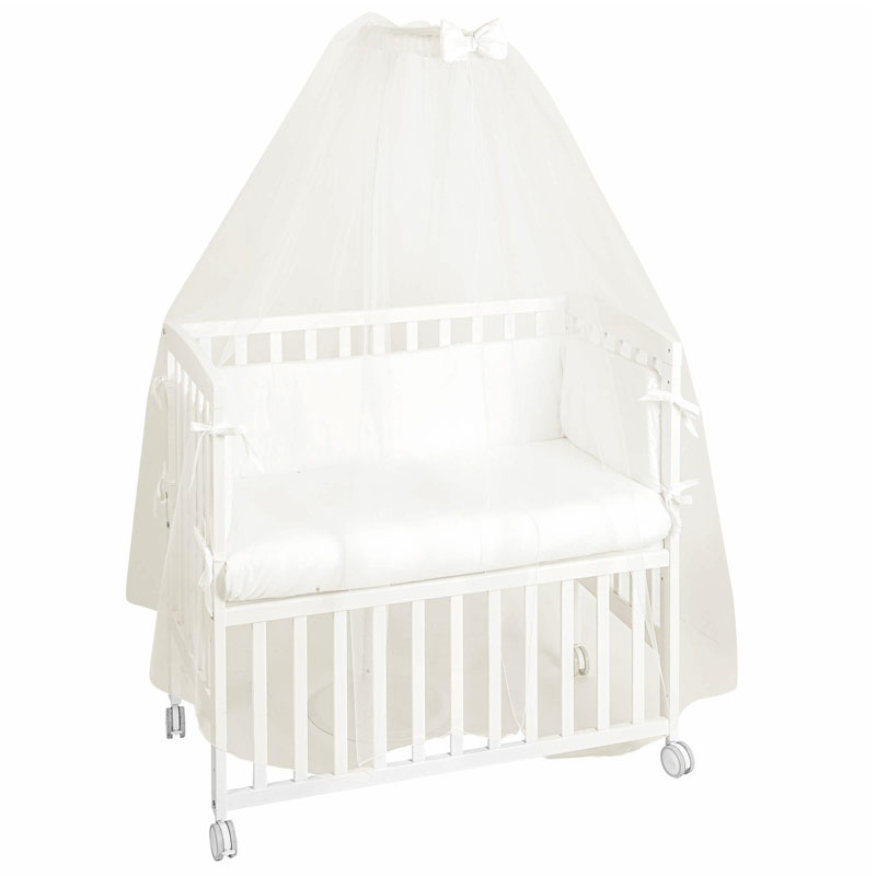 Zanzariera Universale Per Lettino Neonato - Con Cerniera E Bordi Elastici, Bianca E Traspirante - Foto 3