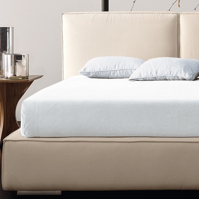 Preziosa Luxury Home Completo Letto Perlier Matrimoniale Tinta Unita in Cotone 