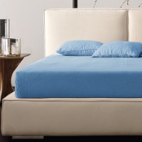 Preziosa Luxury Home Completo Letto Perlier Matrimoniale Tinta Unita in Cotone 