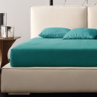 Preziosa Luxury Home Completo Letto Perlier Matrimoniale Tinta Unita in Cotone 