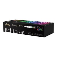 Twinkly Light Tree Albero luminoso Smart con 1000 LED RGBW integrati, 6 metri