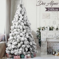 Flora Albero di Natale Innevato Des Alpes 240 cm - 740 Rami