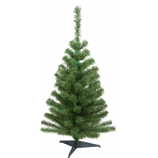 Flora Mini Albero di Natale con Base in Plastica 90 cm
