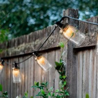 Kaemingk Luci da Esterno Party Light Jar Luce Fissa Bianco Caldo 10 Led