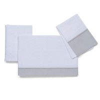 Foppapedretti Completo Lenzuolo, Coprimaterasso e Federa per Letto Pikkoletto Grigio di Foppapedretti