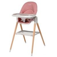 Foppapedretti Seggiolone Baby Sedia Bonito 2in1 in Legno Faggio - max 6 anni Pink 