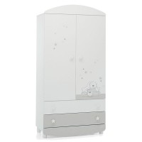 Foppapedretti Armadio Dolcestella con Ante e Cassetti Bianco di Foppapedretti 