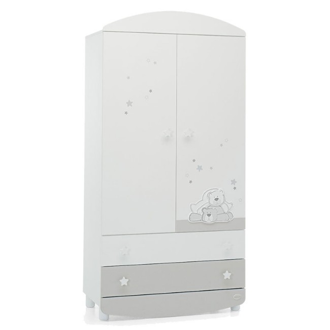 Foppapedretti Armadio Dolcestella con Ante e Cassetti Bianco di Foppapedretti 