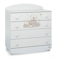 Foppapedretti Cassettiera in Legno Dolcestella Grigio di Foppapedretti 