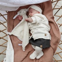 Bamboom Coperta Lettino Goffrato in Spugna di Bambù Organico e Peluche 100x140cm di Bamboom