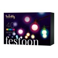 Twinkly Festoon Catena Luminosa di 40 Sfere RGB per Esterno, 20 metri