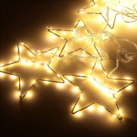 Prequ Tenda Luminosa Pioggia di Stelle, 350 Nanoled, 3,6 metri, Luce Calda