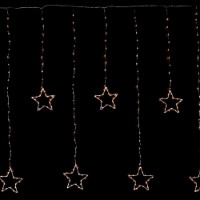 Prequ Tenda Luminosa Pioggia di Stelle, 350 Nanoled, 3,6 metri, Luce Calda