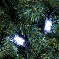 Prequ Catena Luminosa 10 Strobo, 30 Led, 11 metri, Luce Fredda
