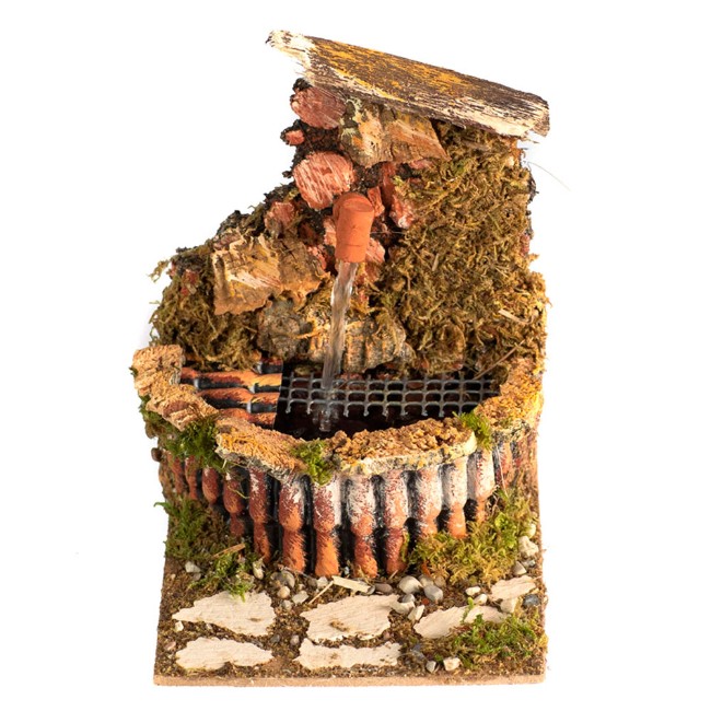 Fontana con Pompa per Presepe 15x10x11 cm