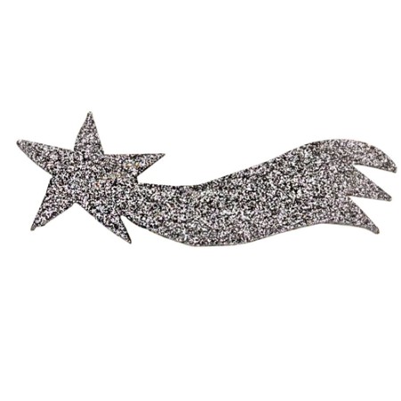 Cometa Argento Presepe 22x7 cm