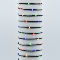 Catena di luci 480 Led Multicolore 24 m con Giochi Luce, funzione memoria e timer, IP44, idoneo uso interno/esterno, filo verde