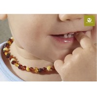 Natinaturali Collanina d'Ambra Baltica Bambini da mordere per Dentizione di Natinaturali
