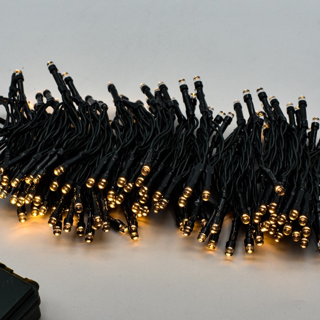 GARTENPIRAT Catena Luminosa Gocce Ghiaccio 24m 960 LED Bianco Caldo Flashlight - Foto 12