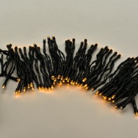 Prequ Catena Luminosa 96 led Luce Calda con Giochi Luce, Timer, Memory - 6,65 m, a batteria