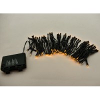 Prequ Catena Luminosa 96 led Luce Calda con Giochi Luce, Timer, Memory - 6,65 m, a batteria