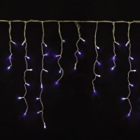 Prequ Tenda Luminosa, 180 mega led, 3,6 metri, Luce Bianco Freddo e Blu, Giochi Luce, Memory Controller, Prolungabile, Cavo Bianco