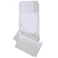 Foppapedretti Completo Piumone Pikkoletto con Paracolpi e Federa in cotone Beige di Foppapedretti
