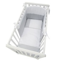	Foppapedretti Completo Piumone Pikkoletto con Paracolpi e Federa in cotone Grigio di Foppapedretti