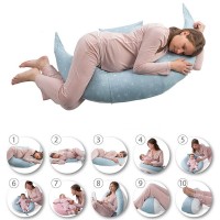 Nuvita Cuscino Gravidanza e Allattamento DreamWizard con Supporto Schiena di Nuvita