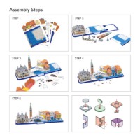Cubic Fun 3D Puzzle City Line Venezia 126 pezzi
