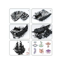 Cubic Fun 3D Puzzle Navi Queen Anne's Revenge Grande 328 pezzi