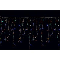 Prequ Tenda Luminosa Stalattiti, 72 led, 2,2 metri, Multicolore, Giochi Luce, Memory Controller, IP44 uso esterno