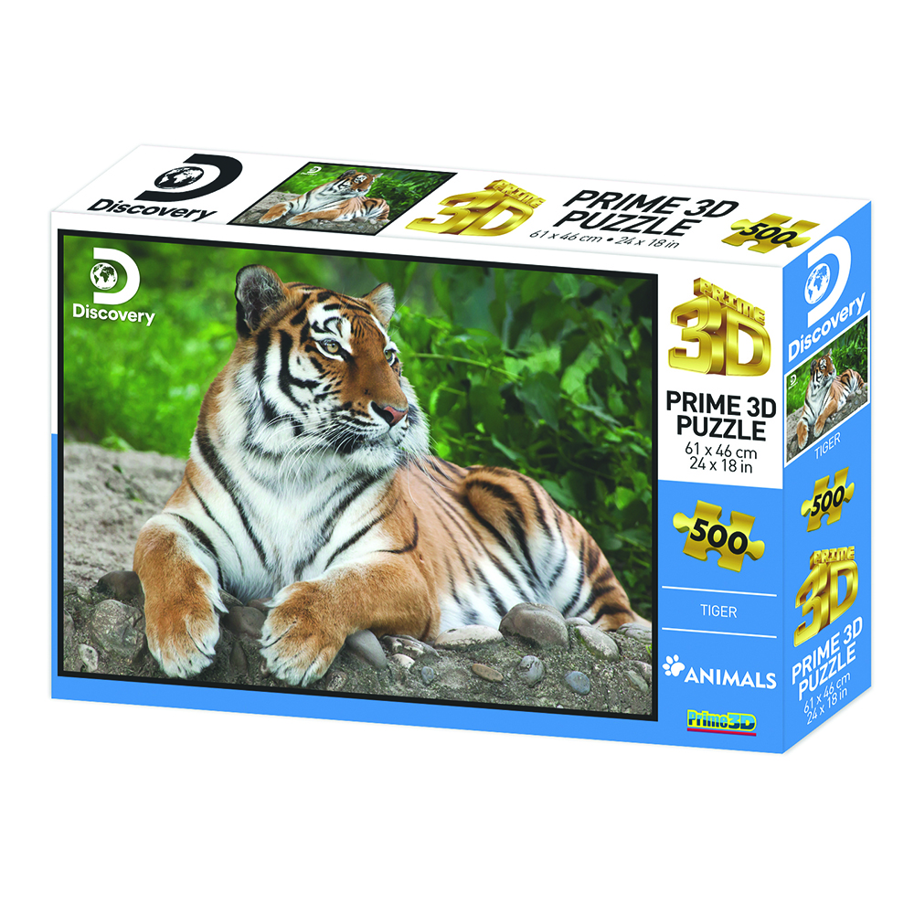 Paniate - Prime 3D Puzzle Lenticolare 3D Animal Planet Discovery Tiger ...