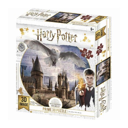Prime 3D Puzzle Lenticolare 3D Harry Potter Hogwarts and Hedwig 500 pezzi