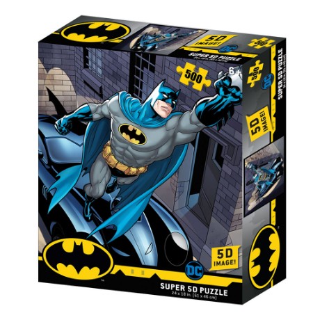 Prime 3D Puzzle Lenticolare 3D DC Comics Batman Batmobile 500 pezzi