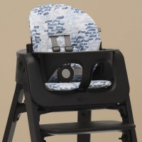 Stokke Cuscino Imbottito per Seduta Sedia Evolutiva Steps Waves Blue di Stokke