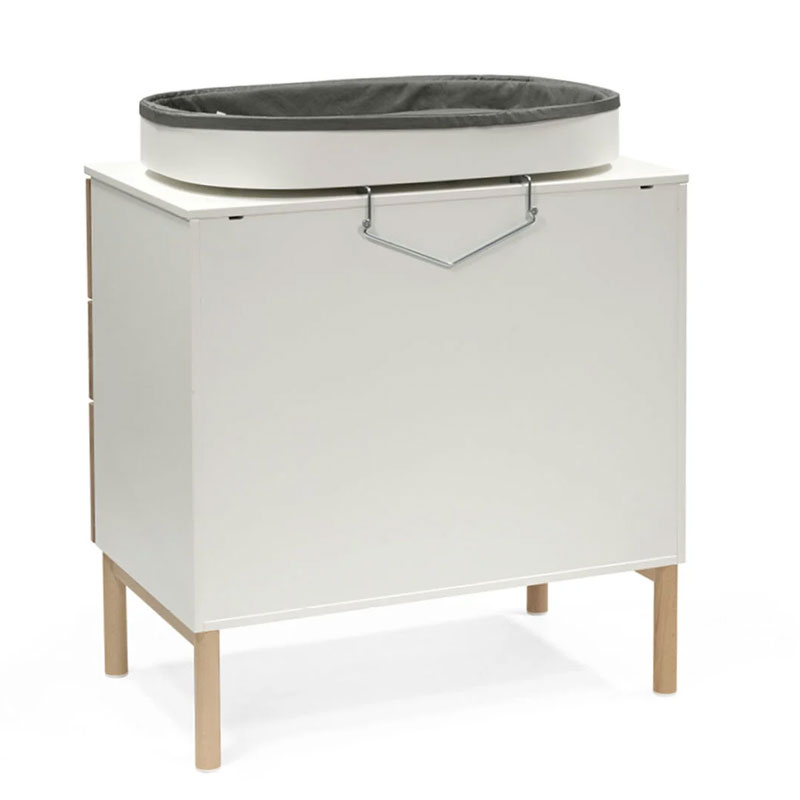 OKBABY Materassino Fasciatoio Fluffy - 80x50 Cm, Con Sponde Sicure, Facile Da Pulire (Bianco) - Foto 10