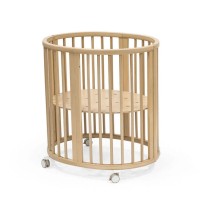 Stokke Lettino Ovale Sleepi Mini V3 per Bambino in Legno - Natural di Faggio