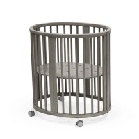 Stokke Lettino Ovale Sleepi Mini V3 per Bambino in Legno - Hazy Grey di Faggio