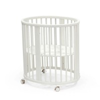 Stokke Lettino Ovale Sleepi Mini V3 per Bambino in Legno - White di Faggio