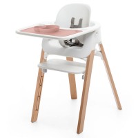 Stokke Tovaglietta per Vassoio Seggiolone Steps EzPz con Ciotola incorporata - rosa di Stokke
