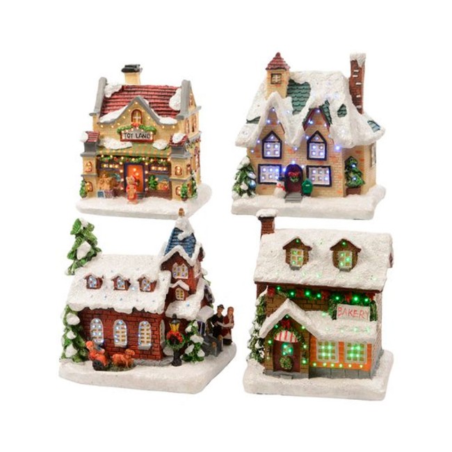 Casette Natalizie Innevate 12,5 cm