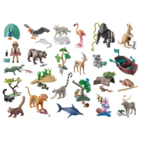 Playmobil Wiltopia Calendario dell'Avvento Fai da Te - Viaggio degli Animali Intorno al Mondo - 71006