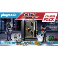 Playmobil City Action Starter Pack Ladro e Cassaforte 70908
