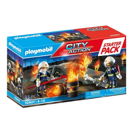 Playmobil City Action Starter Pack Esercitazione dei Pompieri 70907