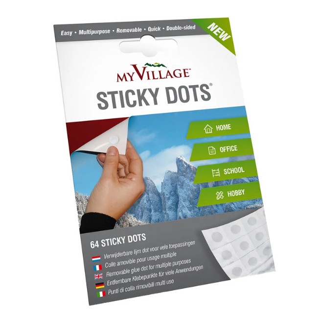 My Village 64pz Sticky Dots Punti di Colla per Villaggio Natalizio e Presepe di My Village