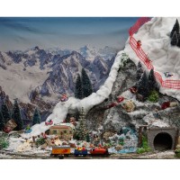 My Village Carta Modellabile Rocce per Villaggi Natalizi e Presepi 120x100cm di My Village