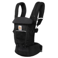 Ergobaby Marsupio Adapt Soft Flex Mesh in rete Traspirante 3.2 - 20.4 kg - Onyx Black di Ergobaby
